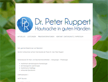 Tablet Screenshot of dr-ruppert-hautarzt.de